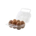 総重量：（約）90g●卵の大きさは、SおよびMサイズに対応サイズ：（約）幅14.5×奥行7.5×高さ13.5cm素材：ポリプロピレン卵6個用