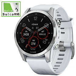 GARMIN(ガーミン) 010-02539-07 【Suica対応】fenix 7S Silver Whitestone 0100253907 1