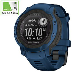 GARMIN(ガーミン) 010-02627-46 【Suica対応】Instinct 2 Dual Power Tidal Blue 0100262746