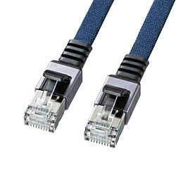 SANWA SUPPLY(����掠�ץ饤) LAN�����֥� �֥롼 KB-FL6AME-03BL ��3m /���ƥ��꡼6A /�ե�åȡ� KBFL6AME03BL