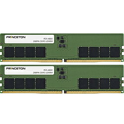 PRINCETON(プリンストン) 増設メモリ デスクトップPC用 DDR5-4800 UDIMM PD5-4800-16GX2 ［DIMM DDR5 /16GB /2枚］ PD5480016GX2