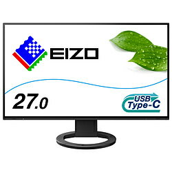 EIZO(エイゾー) USB-C接続 PCモニター FlexScan ブラック EV2781-BK ［27型 /WQHD(2560×1440） /ワイド］ EV2781BK