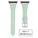 バンビ Apple Watch(アップルウォッチ)対応バンド 本革 スコッチガード 強力撥水 【対応ケースサイズ:42/41/40/38mm】 グリーン RWM524MU RWM524MU 【852】(2)