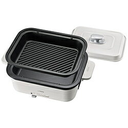 TIGER(タイガー) ホットプレート セラミックホワイト CRL-A201WC [プレート2枚] CRLA201