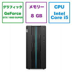 Lenovo(レノボジャパン) 90T100BKJP ゲーミングデスクトップパソコン IdeaCentre Gaming 570i ブラック ［モニター無し /intel Core i5 /メモリ：8GB /SSD：512GB /2022年7月モデル］ 90T100BKJP