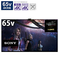 SONY(ソニー) 有機ELテレビ BRAVIA(ブラビア) XRJ-65A95K ［65V型 /Bluetooth対応 /4K対応 /BS・CS 4Kチューナー内蔵 /YouTube対応］ XRJ65A95K 【お届け日時指定不可】 [振込不可] [代引不可]