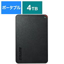 BUFFALO(バッファロー） HD-PCFS4.0U3-BBA(ブラック)　USB3.1(Gen.1)対応 ポータブルハードディスク[4TB/Win・Mac対応] HDPCFS4.0U3GBA [振込不可]