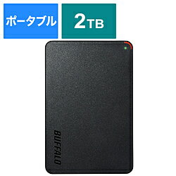 BUFFALO(バッファロー） HD-PCFS2.0U3-BBA  外付けHDD ブラック USB3.1(Gen.1)対応 ポータブルハードディスク  HDPCFS2.0U3BBA