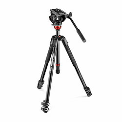 Manfrotto MVH500AHビデオ雲台+レベリング付きアルミ三脚 MVK500190XV ブラック MVK500190XV