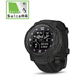 GARMIN(ガーミン) 010-02730-40 【Suica対応】Instinct Crossover （インスティンクト クロスオーバー）Dual Power Tactical EditionハイブリッドGPSスマートウォッチ Black 0100273040