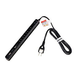 ELPA スリム回転USBタップ 4個口 2ポート 2m 黒色 WBS-SL402USB(BK) ［2.0m /4個口 /スイッチ無 /2ポート］ WBSSL402USBBK 【864】