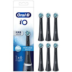 ブラウン iOアルティメイトクリーン 替えブラシ Oral-B（オーラルビー） ブラック iORBCB-6EL ［6本入］ IORBCB6EL