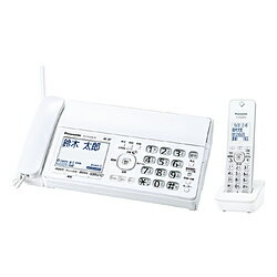 Panasonic(パナソニック) コードレス普通紙FAX ホワイト KX-PD350DL-W ［子機1台 /普通紙］ KXPD350DLW