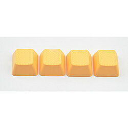 TAIHAO 〔キーキャップ〕無字 ラバーゲーミングキーキャップ 4キー（1uサイズ） ネオンオレンジ R1 th-rubber-keycaps-blank-neon-orenge-r1 RUBBERNEONORENGER1