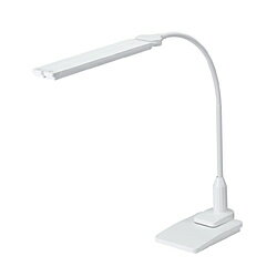 Orchid Lamps - ヤザワ LED2灯クランプスタンドライト調光機能付き　SDCCL13D01WH　ホワイト ［LED /昼光色］ SDCCL13D01WH
