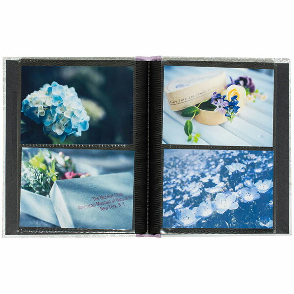 Nakabayashi ウィンドウカバーアルバム L判2段80枚収納 バイオレット [3]