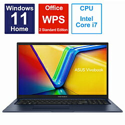 ASUS() Ρȥѥ Vivobook 17 磻åȥ֥롼 X1704VA-AU120W 17.3 /Windows11 Home /intel Core i7 /ꡧ16GB /SSD512GB /WPS Office /ܸǥܡ /2023ǯ4ǥ X1704VAAU120W