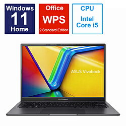 ASUS(エイスース) ノートパソコン Vivobook 14X (K3405) インディーブラック K3405VC-NZ141W ［14.0型 /Windows11 Home /intel Core i5 /メモリ：16GB /SSD：512GB /WPS Office /日本語版キーボード /2023年6月モデル］ K3405VCNZ141W