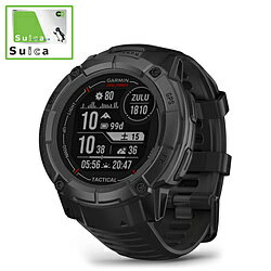 GARMIN(ガーミン) 010-02805-72 【Suica対応】Instinct 2X Dual Power Tactical Edition （インスティンクト ツー エックス デュアル パワー タクティカル エディション）GPSスマートウォッチ Black 0100280572 【864】