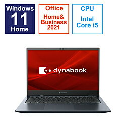 dynabook(ʥ֥å) Ρȥѥ dynabook G6 ˥֥롼 P2G6WBBL 13.3 /Windows11 Home /intel Core i5 /ꡧ16GB /SSD512GB /Office HomeandBusiness /ܸǥܡ /2023ǯ5ǥ P2G6WBBL