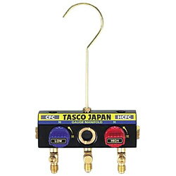 イチネンTASCO R22・R12・R502用 サイトグラス付ボールバルブマニホールドボディ 1個 TA120K-11 TA120K11