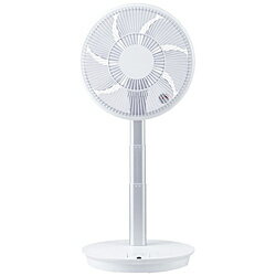 ユアサ コンパクト収納DCリビング扇風機 ホワイト YT-D3493EFR-W ［DCモーター搭載 /リモコン付き］ YTD3493EFR 【864】