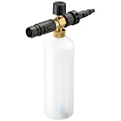■リョービ高圧洗浄機用オプションパーツです。■洗剤を泡状にして噴射します。■希釈倍率は洗剤調整ノブで調整できます。■先端のノズルを回転させて噴射幅を調整できます。■自転車やバイク、網戸、床等の洗浄時の洗剤散布に使用します。【用途】・対象物への泡状にした洗剤の噴射に。【仕様】・適合機種： リョービ高圧洗浄機・容量（L）： 0.75・洗剤ボトル容量： 750ml・1個入り【注意】・適合機種を十分にご確認の上ご使用下さい。・指定された用途以外では使用しないで下さい。・使用前に破損した箇所がないか確認してから作業して下さい。リョービ高圧洗浄機用オプションパーツです。