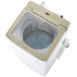 AQUA インバーター全自動洗濯機10kg AQUA フロストゴールド AQW-VA10PBK(FG) ［洗濯10.0kg /簡易乾燥(送風機能) /上開き］ AQWVA10PBK_FG 【お届け日時指定不可】 [振込不可]