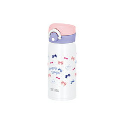 THERMOS(サーモス) 軽量コンパクト 真空断熱ケータイマグ 350ml JNR-353G-RWH（リボンホワイト） リボンホワイト JNR-353G-RWH JNR353GRWH