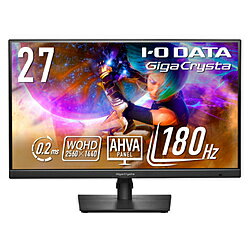 IO DATA(アイオーデータ) LCD-GDQ271JA ゲーミングモニター GigaCrysta 5年保証 ブラック ［27型 /WQHD(2560×1440） /ワイド］ LCDGDQ271JA
