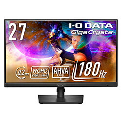 IO DATA(アイオーデータ) ゲーミングモニター GigaCrysta ブラック KH-GDQ271JA 27型/180Hz/WQHD/AHVAパネル KHGDQ271JA