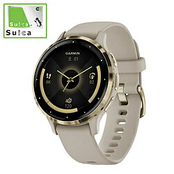 GARMIN(ߥ) 010-02785-42 SuicaбVenu 3Sʥ˥塼 3SGPSޡȥå French Gray / Cream Gold 0100278542