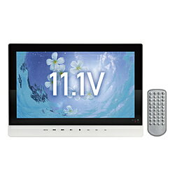 TEES 11.1型 ポータブルDVDプレーヤー ホワイト PD-M111-WH PD-M111-WH