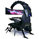 【送料無料】 グローチャー GeeScorpion-bk ゲーミングチェア [W1120xD2100xH2100mm] GeeScorpion【受注生産品】 ブラック GeeScorpion-bk