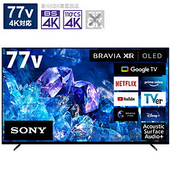   SONY(\j[) kWil L@ELer BRAVIA(urA) XRJ-77A80K m77V^  4KΉ  BSECS 4K`[i[  YouTubeΉ  BluetoothΉn 291-ud 