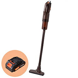 ファミリー・ライフ 充電式コードレスハイパワークリーナー 6点セット＋予備バッテリー ブラウン 0423120 ［紙パックレス式 /コードレス］ 0423120