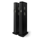 KEF WiFiXs[J[ 2{Zbg J[{ubN LS60WBLACKJP mnC]Ή /BluetoothΉ /Wi-FiΉn LS60WBLACKJP