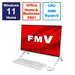 FUJITSU(ٻ̡ FMVF60H3W ǥȥåץѥ FMV ESPRIMO FH60/H3 ۥ磻 23.8 /AMD Ryzen5 /ꡧ8GB /SSD512GB /2023ǯ11ǥ FMVF60H3W