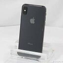 【中古】Apple(アップル) iPhoneX 256GB スペースグレイ NQC12J／A SIMフリー【291-ud】