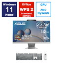 ASUS(GCX[X) M3402WFAK-WA054W fXNgbvp\R ASUS M3402WFAK zCg m23.8^ /AMD Ryzen5 /F16GB /SSDF512GB /2023N11fn M3402WFAKWA054W