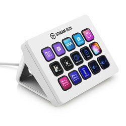 ELGATO 〔コントロールパッド〕USB-A接続 クラシックLCD 15キー Stream Deck MK.2 ホワイト 10GBA9911-JP 10GBA9911JP