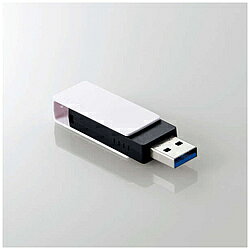ELECOM(エレコム) USBメモリ (Mac/Windows11対応) ホワイト MF-RMU3B128GWH ［128GB /USB TypeA /USB3.2 /回転式］ MFRMU3B128GWH 【864】