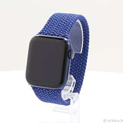 【中古】Apple(アップル) Apple Watch Series 6 GPS 40mm ブルーアルミニウムケース アトランティックブルーブレイデッドソロループ【2..