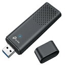 Wi-Fi 6でPCをもっと快適にAX1800 デュアルバンドUSB Wi-Fi 6子機■快適WiFi 6合計で最大1800Mbps（1201Mbps：5GHz + 574Mbps ：2.4GHz）の速度を提供します。■デュアルバンド2.4GHzと5GHzの2つのバンドに対応し、ニーズに合わせてフレキシブルに利用できます。■広範囲をサポート内蔵アンテナとビームフォーミング技術によって離れた場所からでも安定した接続を実現します。■ゲームも快適OFDMAとMU-MIMOによって遅延を減らし、PCに快適なWiFi接続を届けます。■高セキュリティ最新規格のWPA3暗号化に対応しデータの安全性を高めます。 ■USB 3.0対応USB 2.0と比べて10倍の速度を持つUSB 3.0に対応しています。本体サイズ(幅×高さ×奥行)mm90.2 × 29.2 × 12.9mm本体重量130g無線規格Wi-Fi 6(ax)/ac/n/a/g/b無線規格名称Wi-Fi 6(ax)周波数2.4/5GHz無線通信速度5GHz：　11ax：最大1201Mbps（動的）　11ac：最大867Mbps（動的）　11n：最大300Mbps（動的）　11a：最大54Mbps（動的）　2.4GHz：　11ax：最大574Mbps（動的）　11n：最大400Mbps（動的）　11g：最大54Mbps（動的）　11b：最大11Mbps（動的）アンテナ数(ストリーム数)デュアルバンドアンテナ×2IPv6IPv6非対応ビームフォーミング機能ビームフォーミング機能ありMU-MIMOMU-MIMOありワンタッチ接続機能ワンタッチ接続機能なしセキュリティ規格WPA3対応OSWindows 10/11付属品かんたん設定ガイド、保証書仕様1［ワイヤレス規格］IEEE 802.11a/b/g/n/ac/ax［発信パワー］　5GHz：19dBm(FCC) /21.5dBm(CE) (EIRP)　2.4GHz：19dBm(FCC) / 18.5dBm(CE) (EIRP)［ワイヤレスモード］インフラストラクチャーモード［ワイヤレスセキュリティ］WEP、WPA/WPA2/WPA3、WPA-PSK/WPA2-PSK［LED］ステータス［認証］FCC、CE、RoHS仕様2［動作環境］　動作温度：0〜40°C　動作湿度：10〜90％、保存湿度：5〜90％ 結露を避けてくださいWi-Fi 6でPCをもっと快適にAX1800 デュアルバンドUSB Wi-Fi 6子機