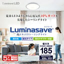 ドウシシャ 超省エネLEDシーリングライト Luminasave ルミナセーブ 6畳 3699lm 20W 消費効率185lm/W 調光11段階 節電モード2段階 直径560mm 質量約1.35kg Luminous LED（ルミナスLED） LSR-Y06DX LSR-Y06DX