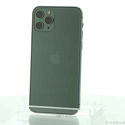 【中古】Apple(アップル) iPhone11 Pro 256GB ミッドナイトグリーン MWCC2J／A SIMフリー【291-ud】
