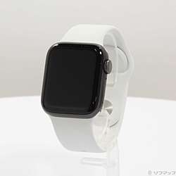 【中古】Apple(アップル) Apple Watch Series 6 GPS 40mm スペースグレイアルミニウムケース ホワイトスポーツバンド【291-ud】