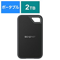 SUNEAST SE-PS0002T2LG1F 外付けSSD USB-C＋USB-A接続 ULTIMATE PRO(Android/iOS/Mac/Windows11対応) ブラック ［2TB /ポータブル型］ SE-PS0002T2LG1F