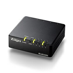 ELECOM(エレコム) スイッチングハブ [5ポート /1Giga対応 /ACアダプタ] プラ筐体 ブラック EHC-G05PA4-B EHCG05PA4B