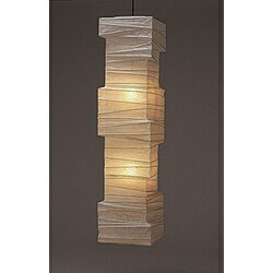 林工芸 林工芸 春雨紙提灯 Lサイズ シリーズ (□31×H120cm) PL-34 ［電球色 /リモコン無 /E26 /電気工事不要］ PL34